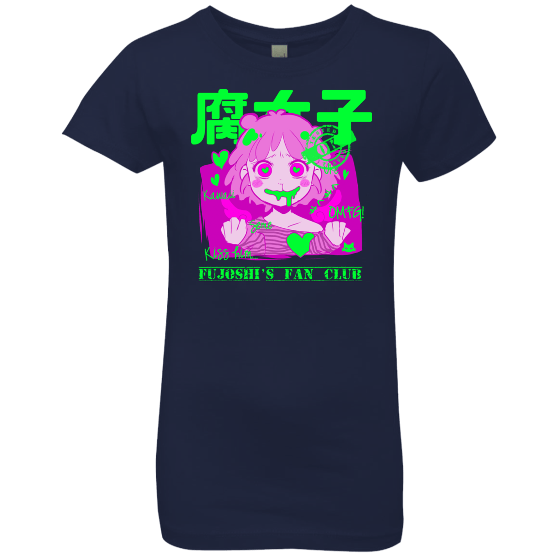 T-Shirts Midnight Navy / YXS Fujoshi Girls Premium T-Shirt