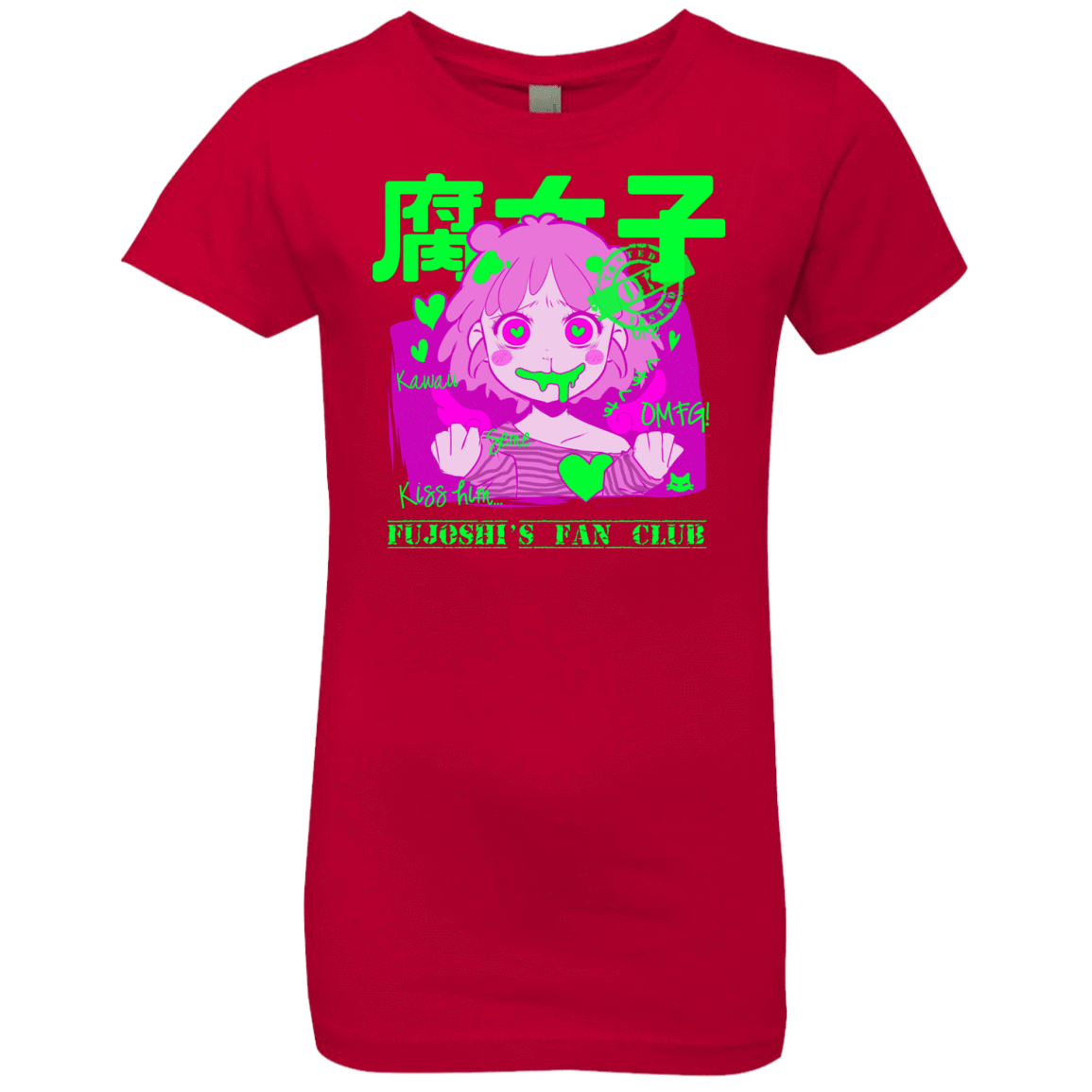 T-Shirts Red / YXS Fujoshi Girls Premium T-Shirt