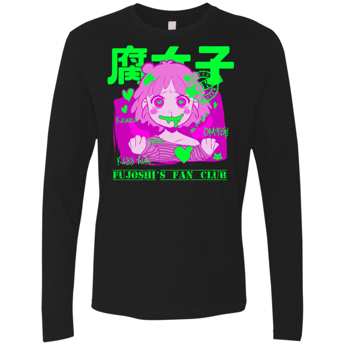 T-Shirts Black / Small Fujoshi Men's Premium Long Sleeve