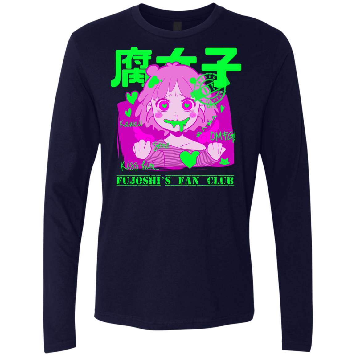 T-Shirts Midnight Navy / Small Fujoshi Men's Premium Long Sleeve