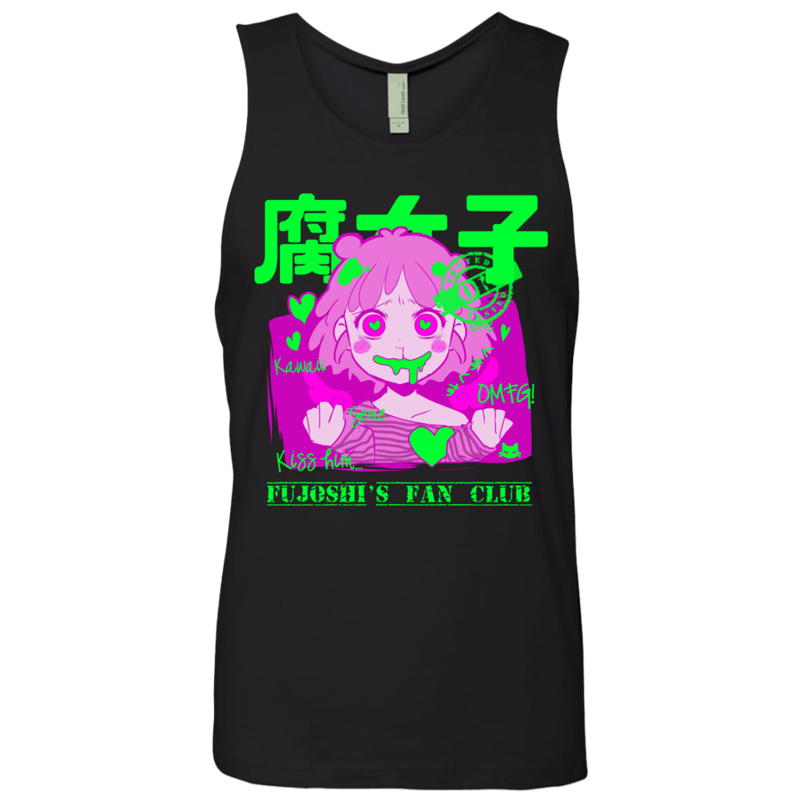 T-Shirts Black / Small Fujoshi Men's Premium Tank Top