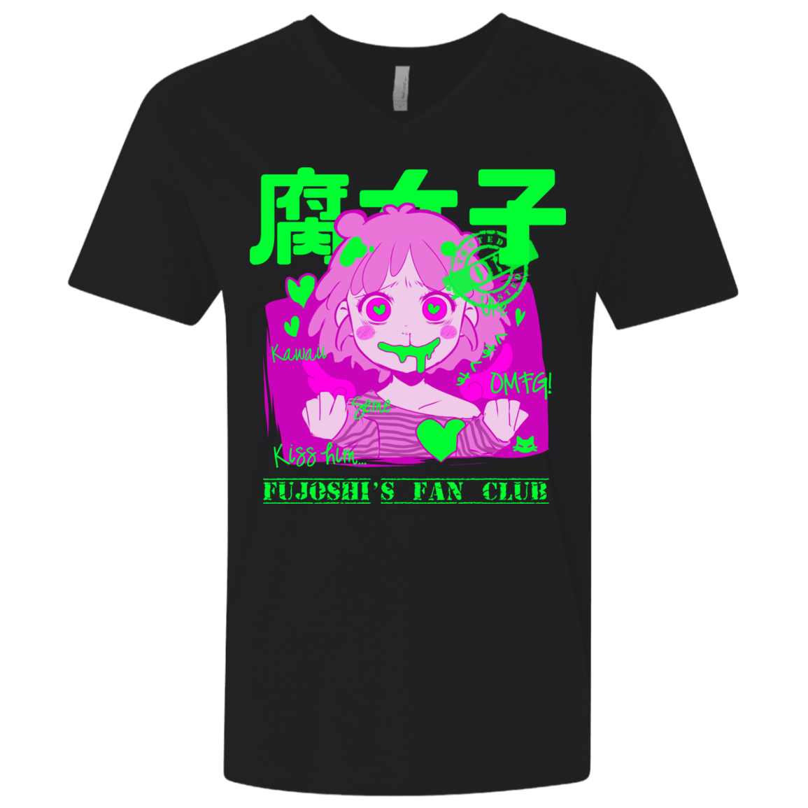T-Shirts Black / X-Small Fujoshi Men's Premium V-Neck