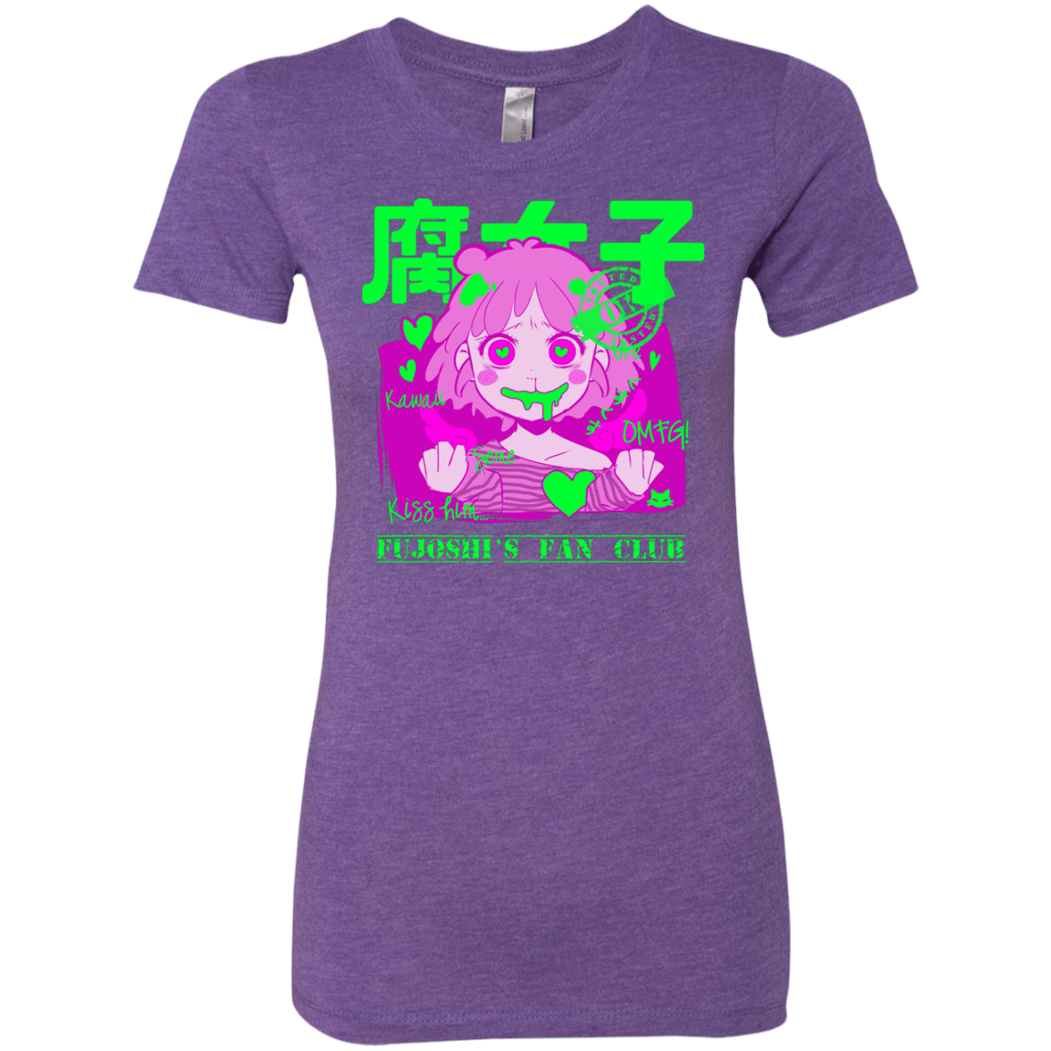 T-Shirts Purple Rush / Small Fujoshi Women's Triblend T-Shirt