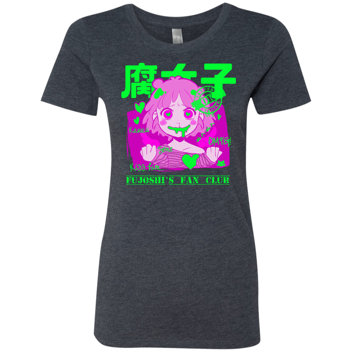 T-Shirts Vintage Navy / Small Fujoshi Women's Triblend T-Shirt