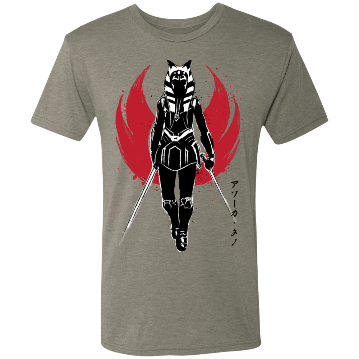 T-Shirts Venetian Grey / S Fulcrum Sumi-E Men's Triblend T-Shirt