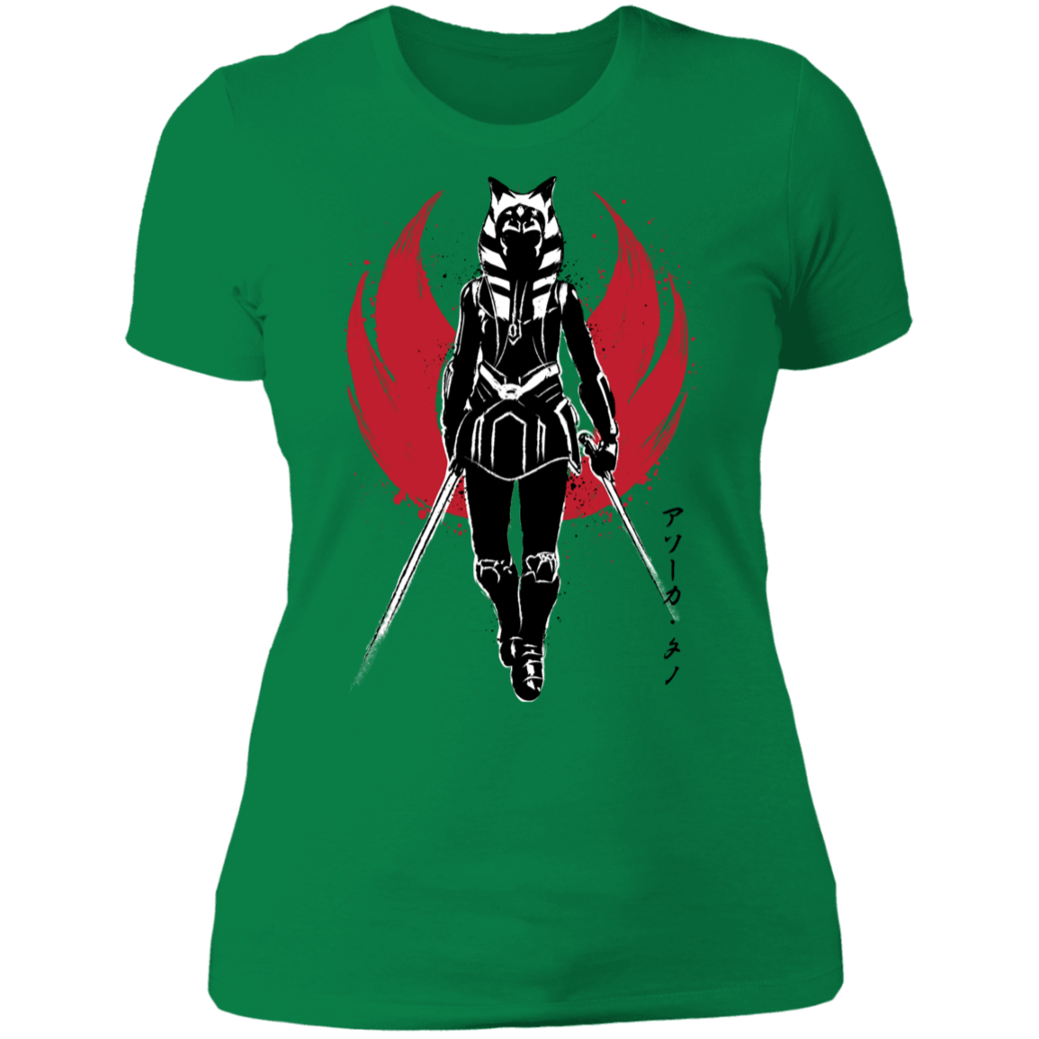 T-Shirts Kelly Green / S Fulcrum Sumi-E Women's Premium T-Shirt