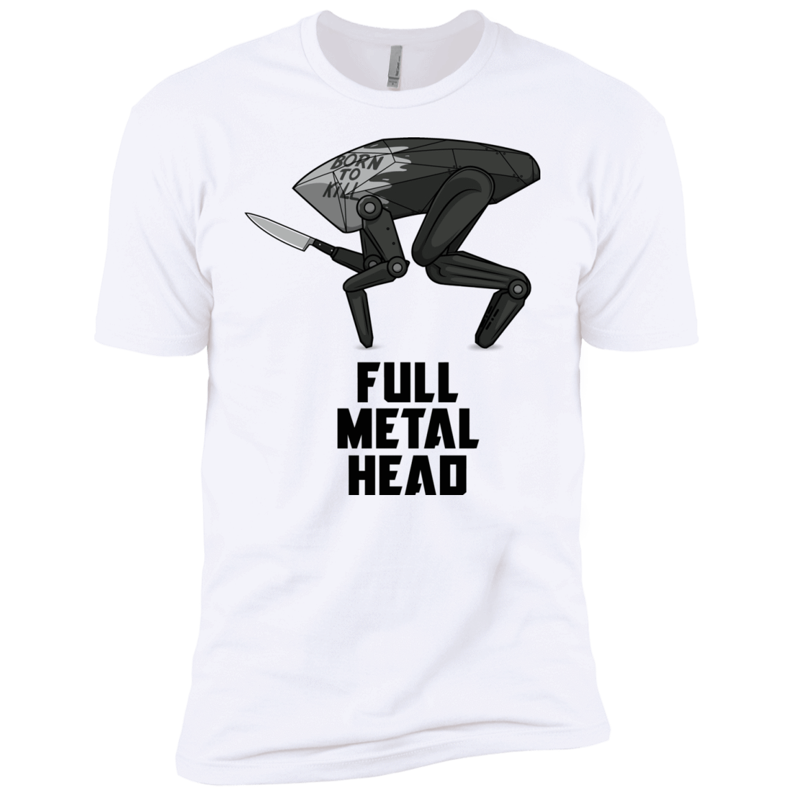 T-Shirts White / YXS Full Metal Head Boys Premium T-Shirt