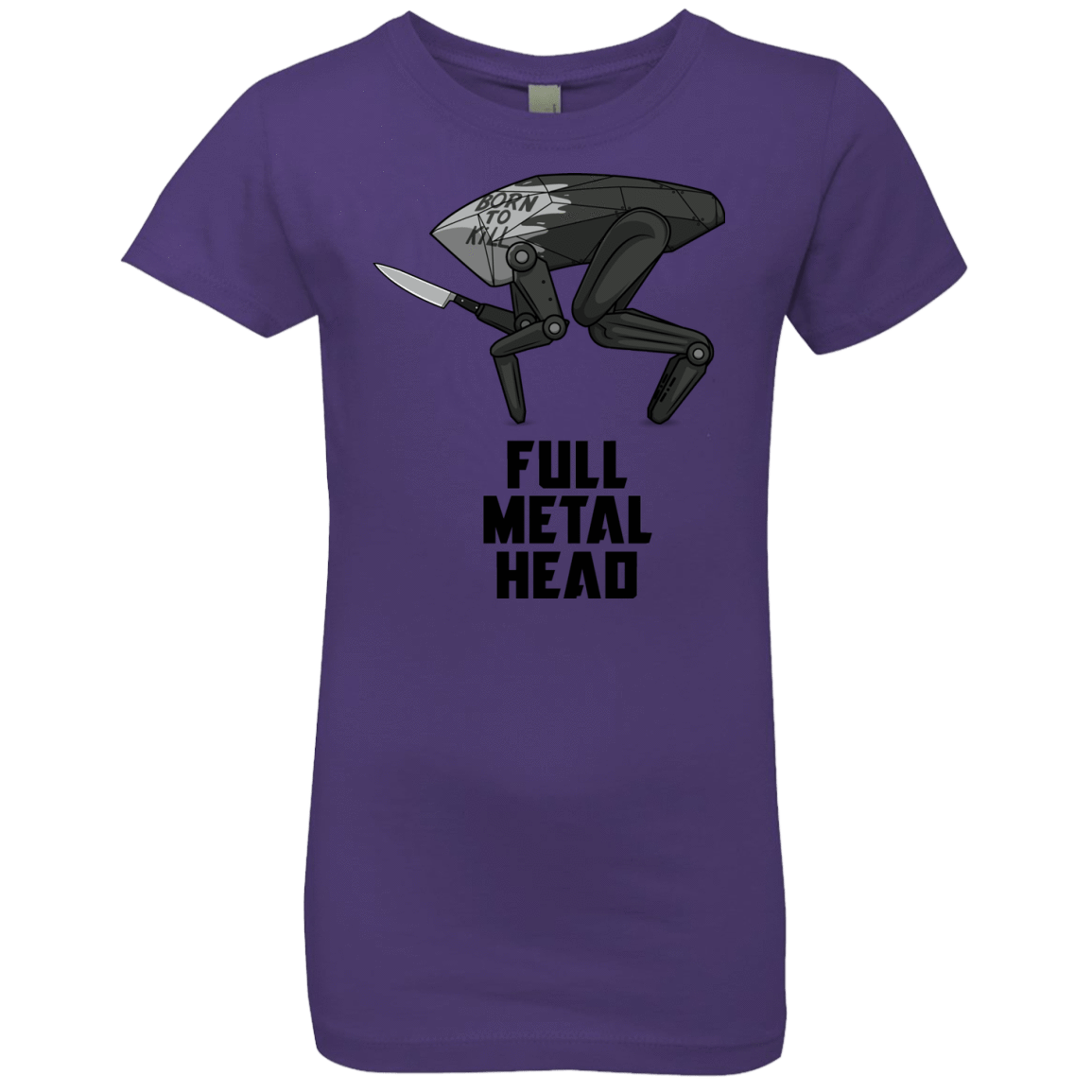 T-Shirts Purple Rush / YXS Full Metal Head Girls Premium T-Shirt