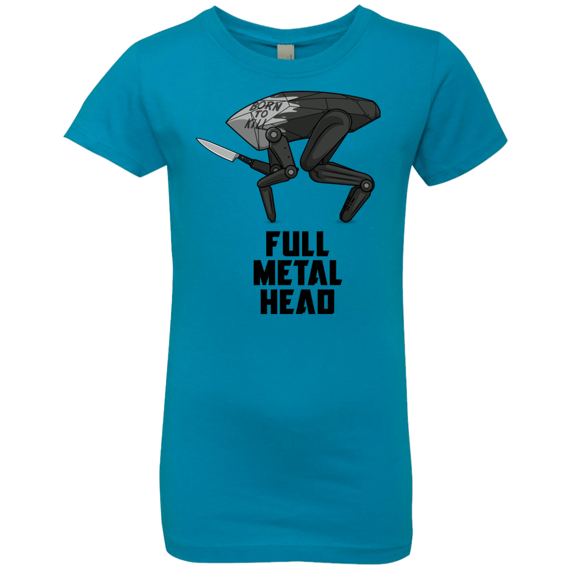 T-Shirts Turquoise / YXS Full Metal Head Girls Premium T-Shirt
