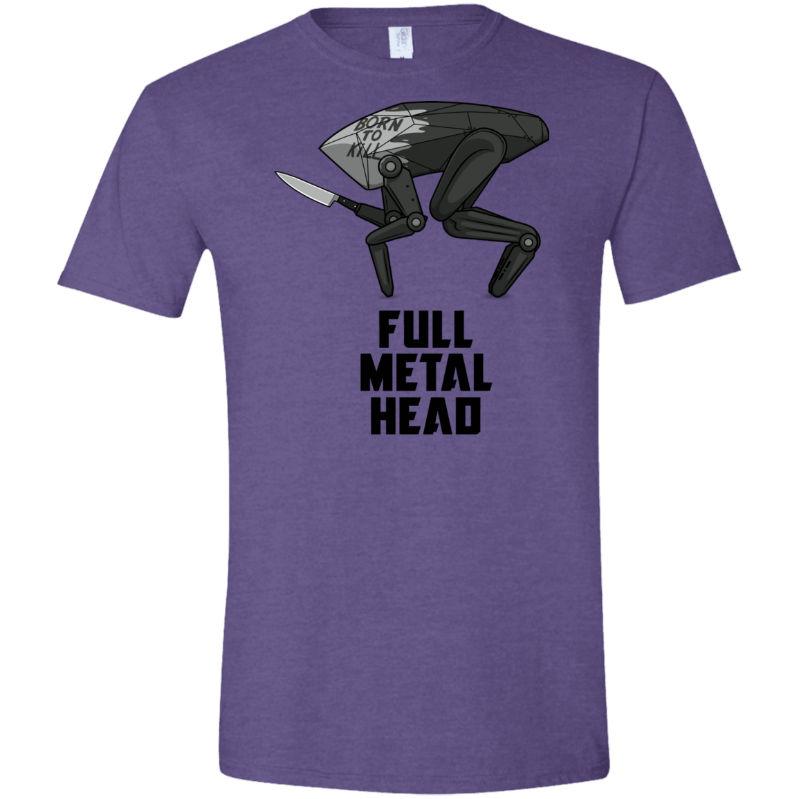 T-Shirts Heather Purple / S Full Metal Head Men's Semi-Fitted Softstyle