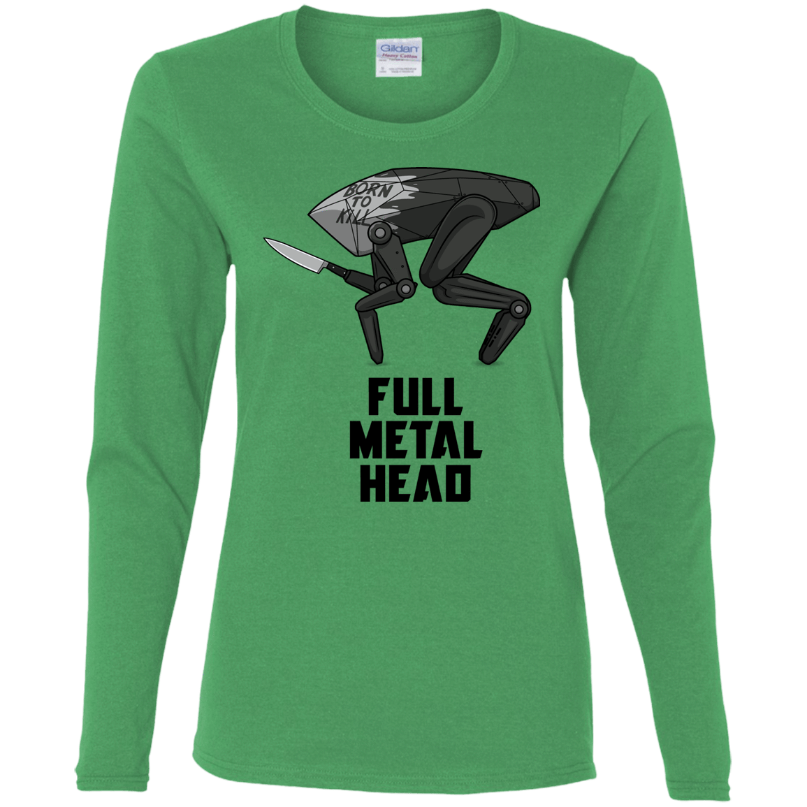 T-Shirts Irish Green / S Full Metal Head Women's Long Sleeve T-Shirt