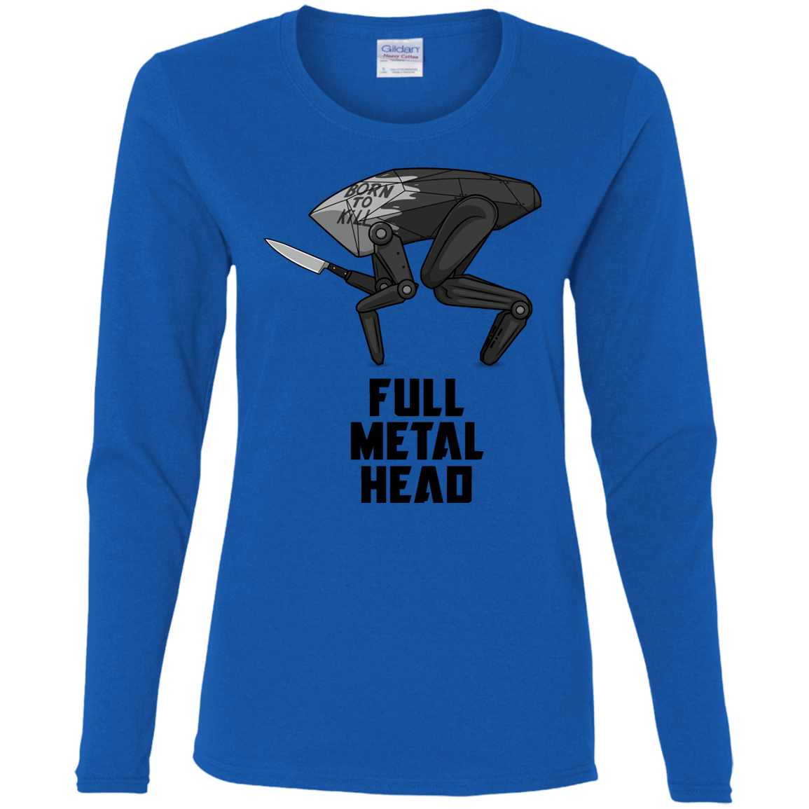 T-Shirts Royal / S Full Metal Head Women's Long Sleeve T-Shirt