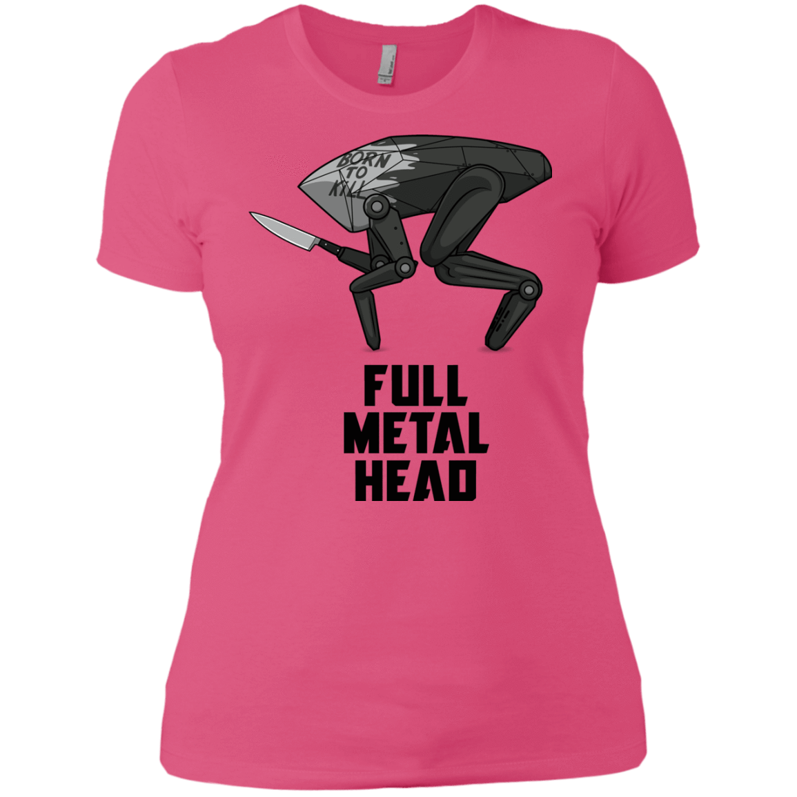 T-Shirts Hot Pink / X-Small Full Metal Head Women's Premium T-Shirt