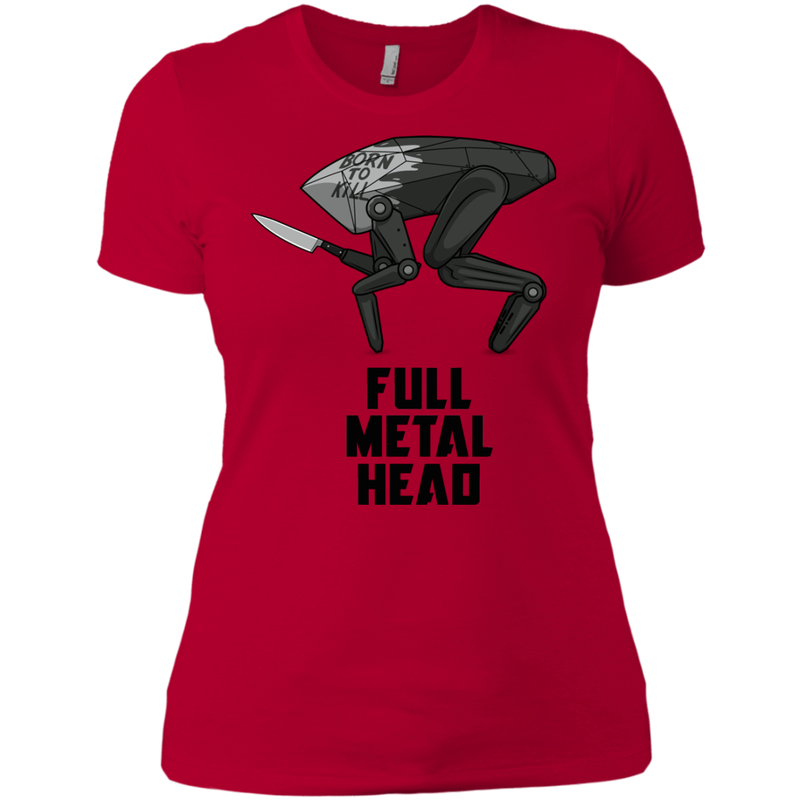 T-Shirts Red / X-Small Full Metal Head Women's Premium T-Shirt