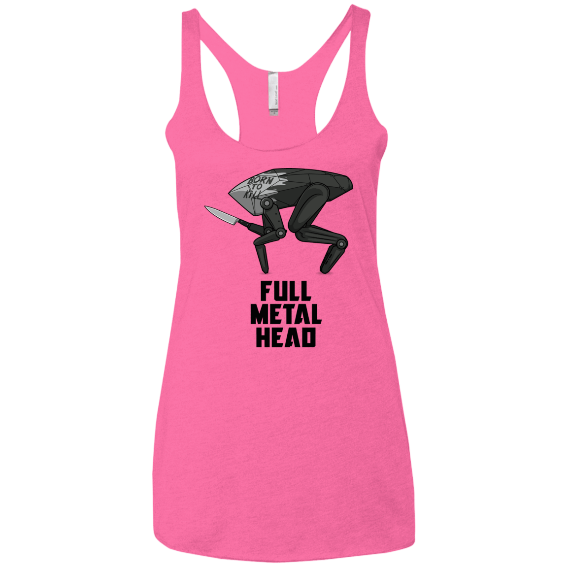T-Shirts Vintage Pink / X-Small Full Metal Head Women's Triblend Racerback Tank