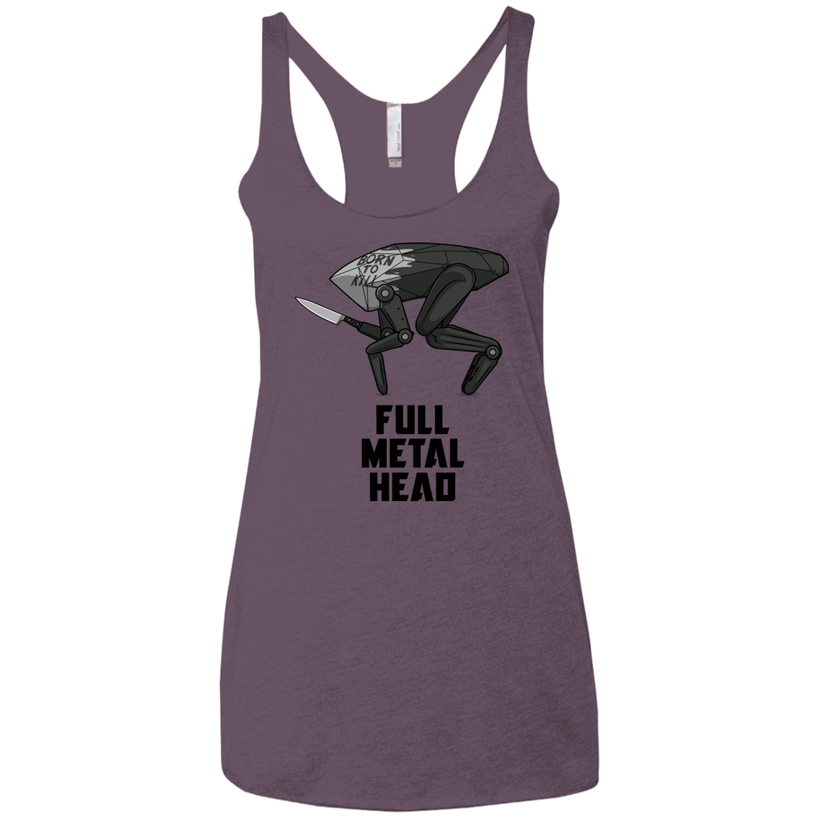 T-Shirts Vintage Purple / X-Small Full Metal Head Women's Triblend Racerback Tank