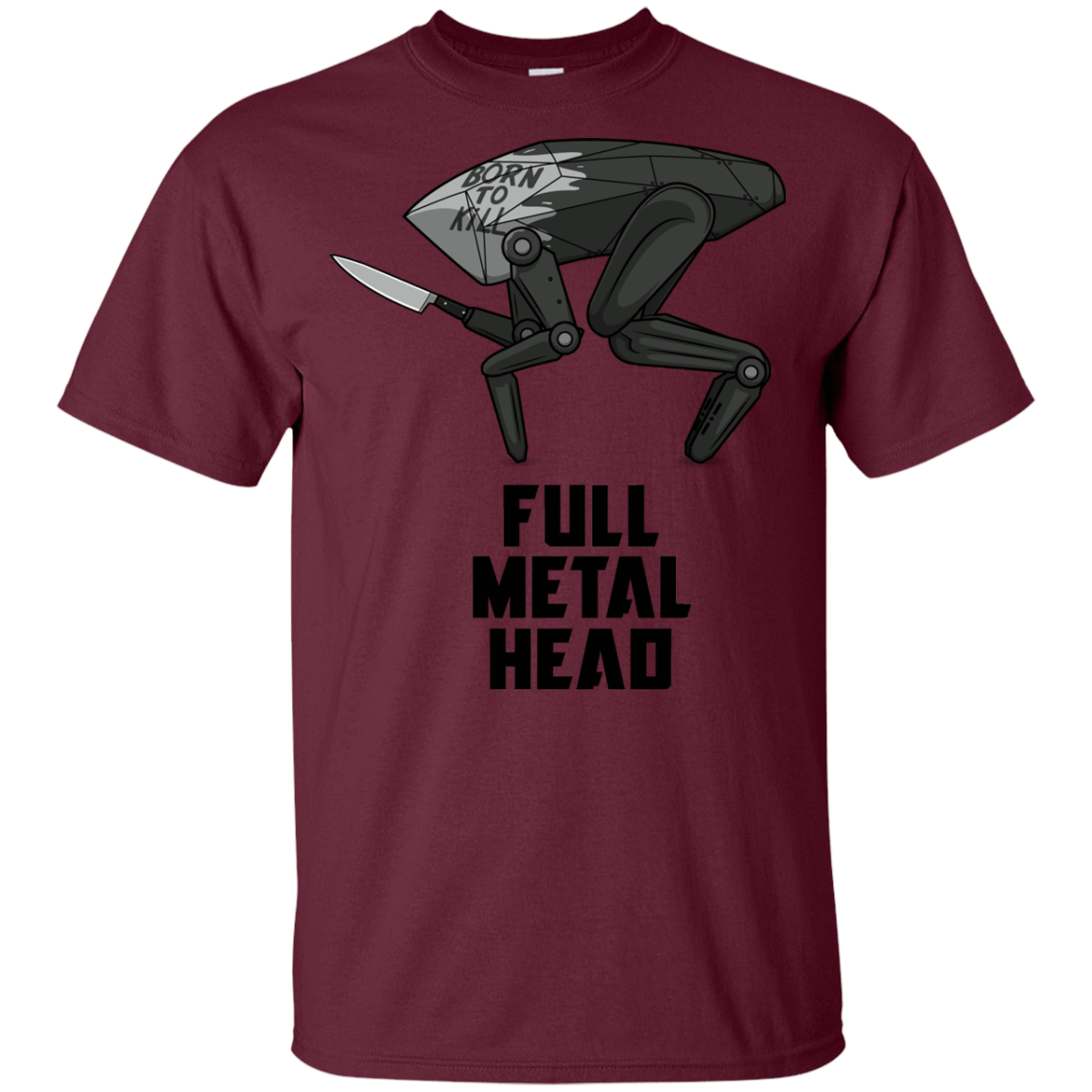 T-Shirts Maroon / YXS Full Metal Head Youth T-Shirt