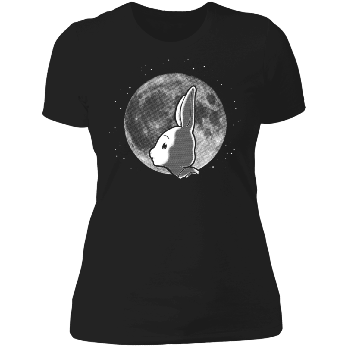 T-Shirts Black / X-Small Full Moon Hal-f Moon Women's Premium T-Shirt