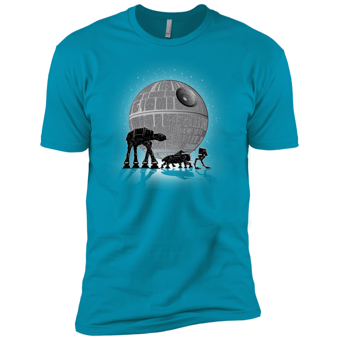 T-Shirts Turquoise / X-Small Full Moon Over Empire Men's Premium T-Shirt