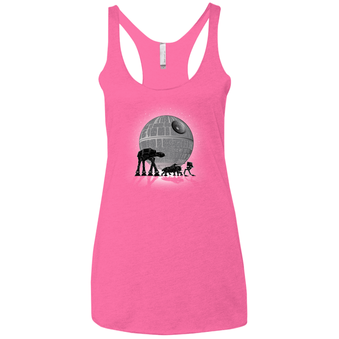 T-Shirts Vintage Pink / X-Small Full Moon Over Empire Women's Triblend Racerback Tank