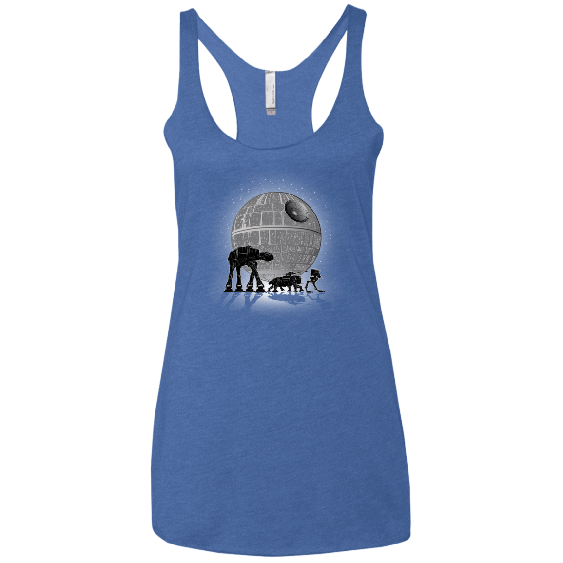 T-Shirts Vintage Royal / X-Small Full Moon Over Empire Women's Triblend Racerback Tank