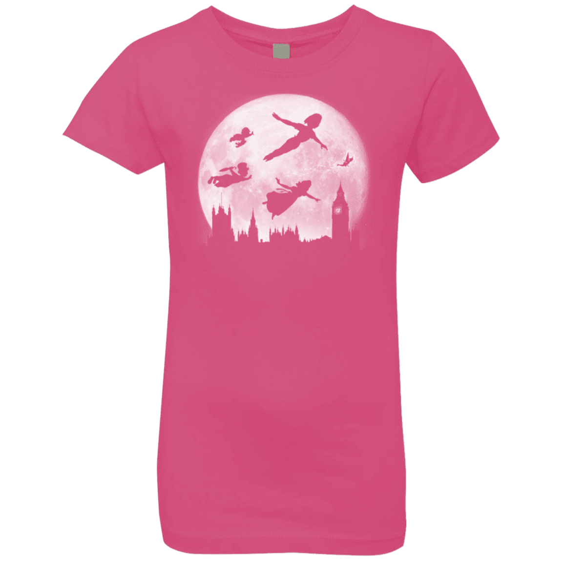 T-Shirts Hot Pink / YXS Full Moon over London Girls Premium T-Shirt