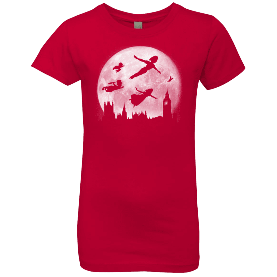 T-Shirts Red / YXS Full Moon over London Girls Premium T-Shirt