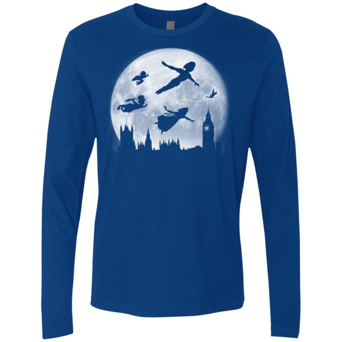 T-Shirts Royal / Small Full Moon over London Men's Premium Long Sleeve