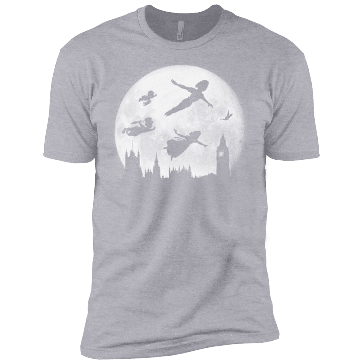 T-Shirts Heather Grey / X-Small Full Moon over London Men's Premium T-Shirt
