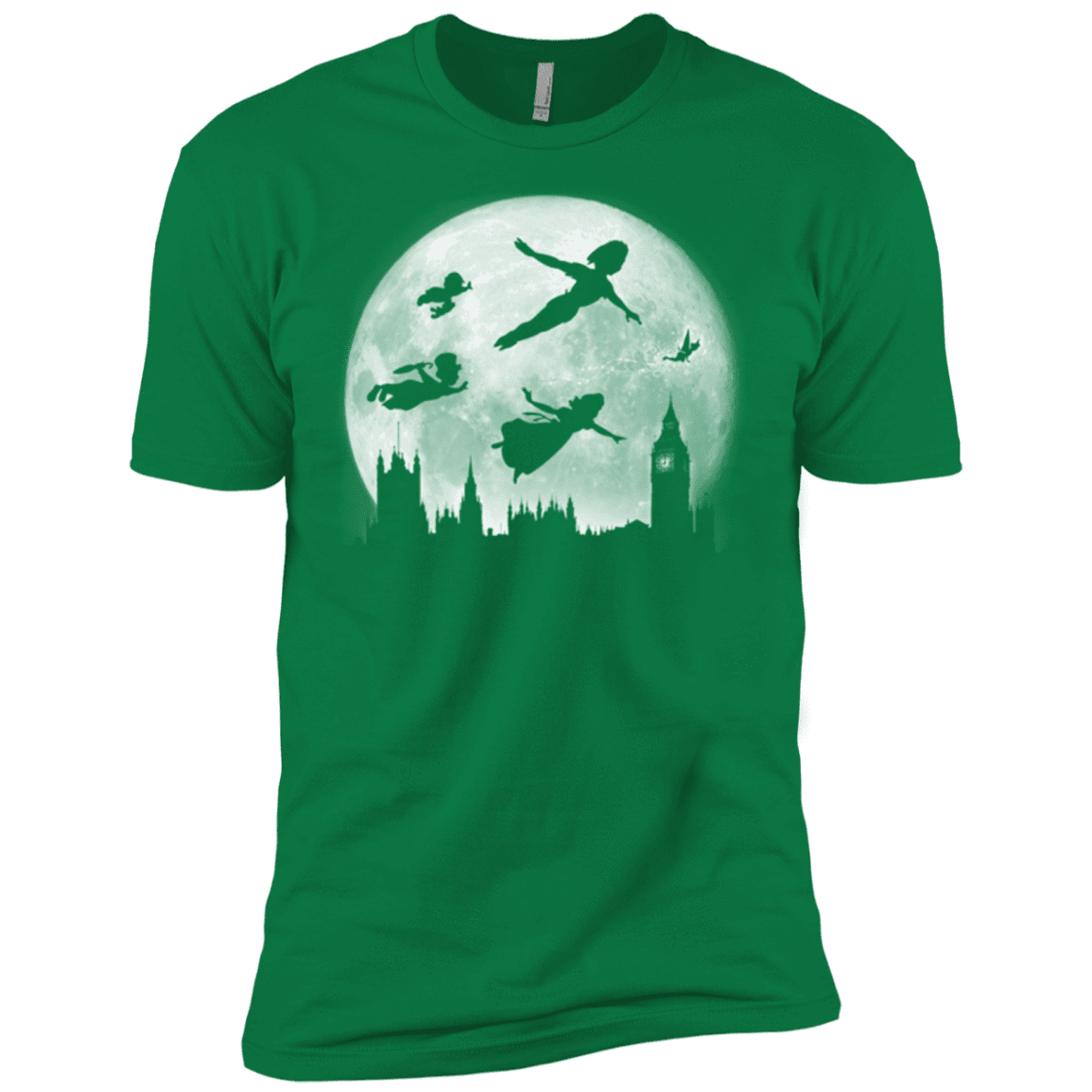 T-Shirts Kelly Green / X-Small Full Moon over London Men's Premium T-Shirt