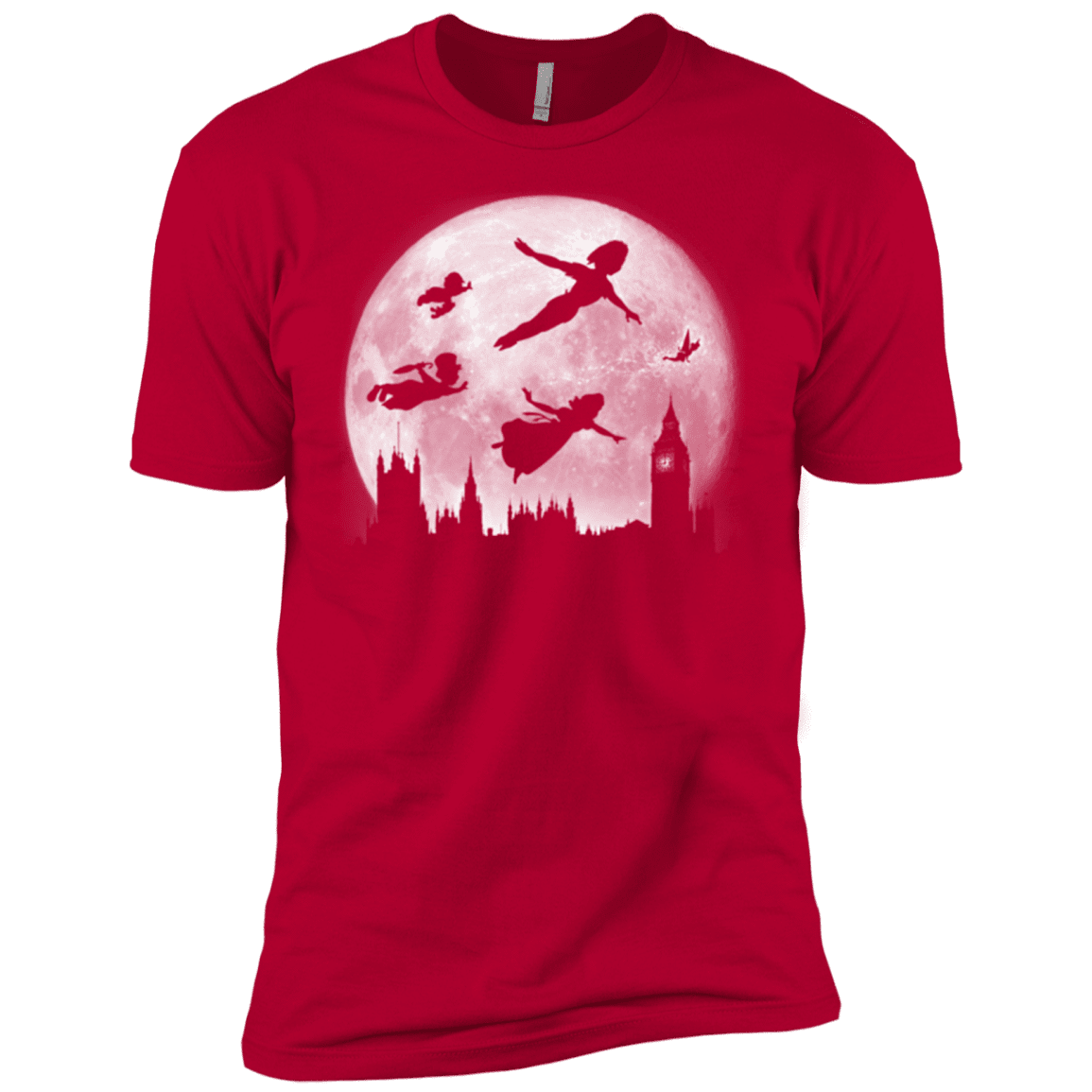 T-Shirts Red / X-Small Full Moon over London Men's Premium T-Shirt