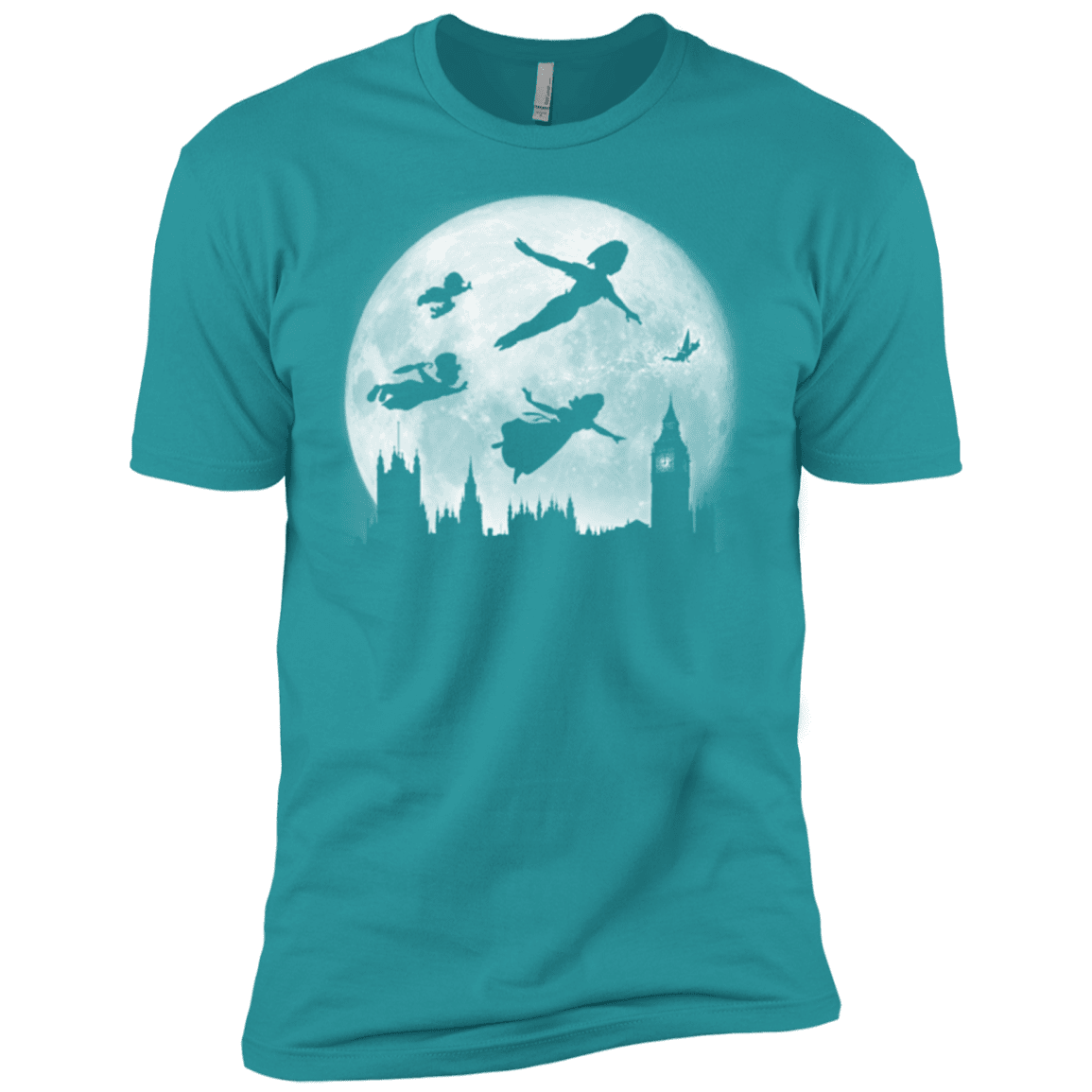 T-Shirts Tahiti Blue / X-Small Full Moon over London Men's Premium T-Shirt