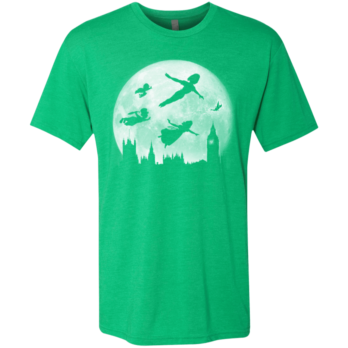 T-Shirts Envy / Small Full Moon over London Men's Triblend T-Shirt