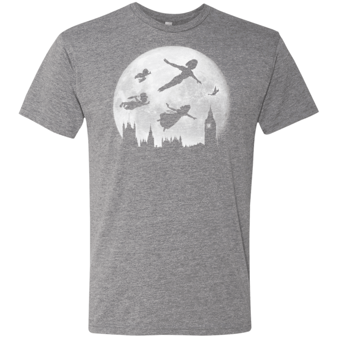 T-Shirts Premium Heather / Small Full Moon over London Men's Triblend T-Shirt