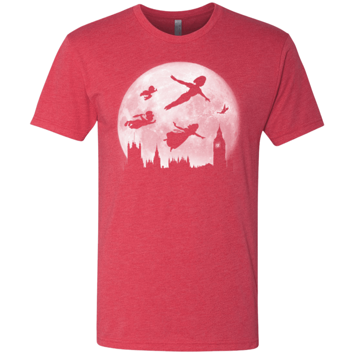 T-Shirts Vintage Red / Small Full Moon over London Men's Triblend T-Shirt