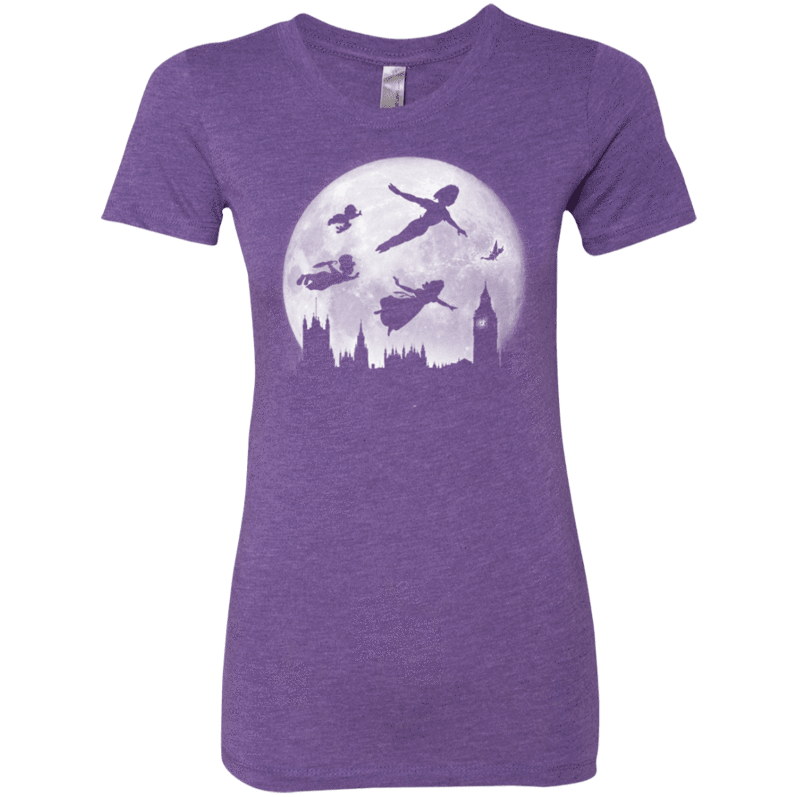 T-Shirts Purple Rush / Small Full Moon over London Women's Triblend T-Shirt
