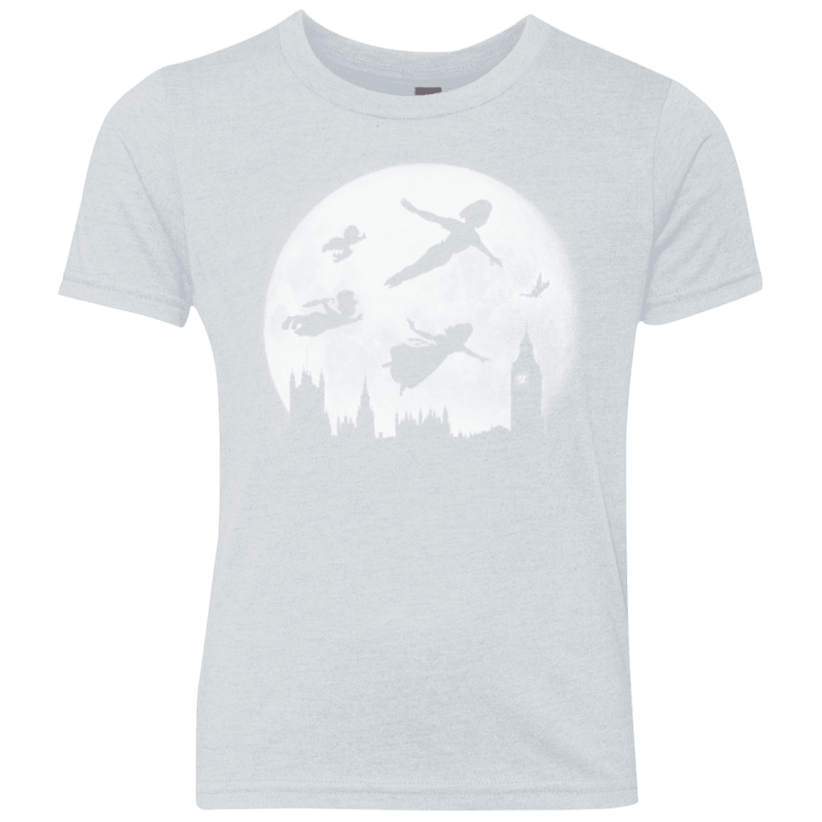 T-Shirts Heather White / YXS Full Moon over London Youth Triblend T-Shirt
