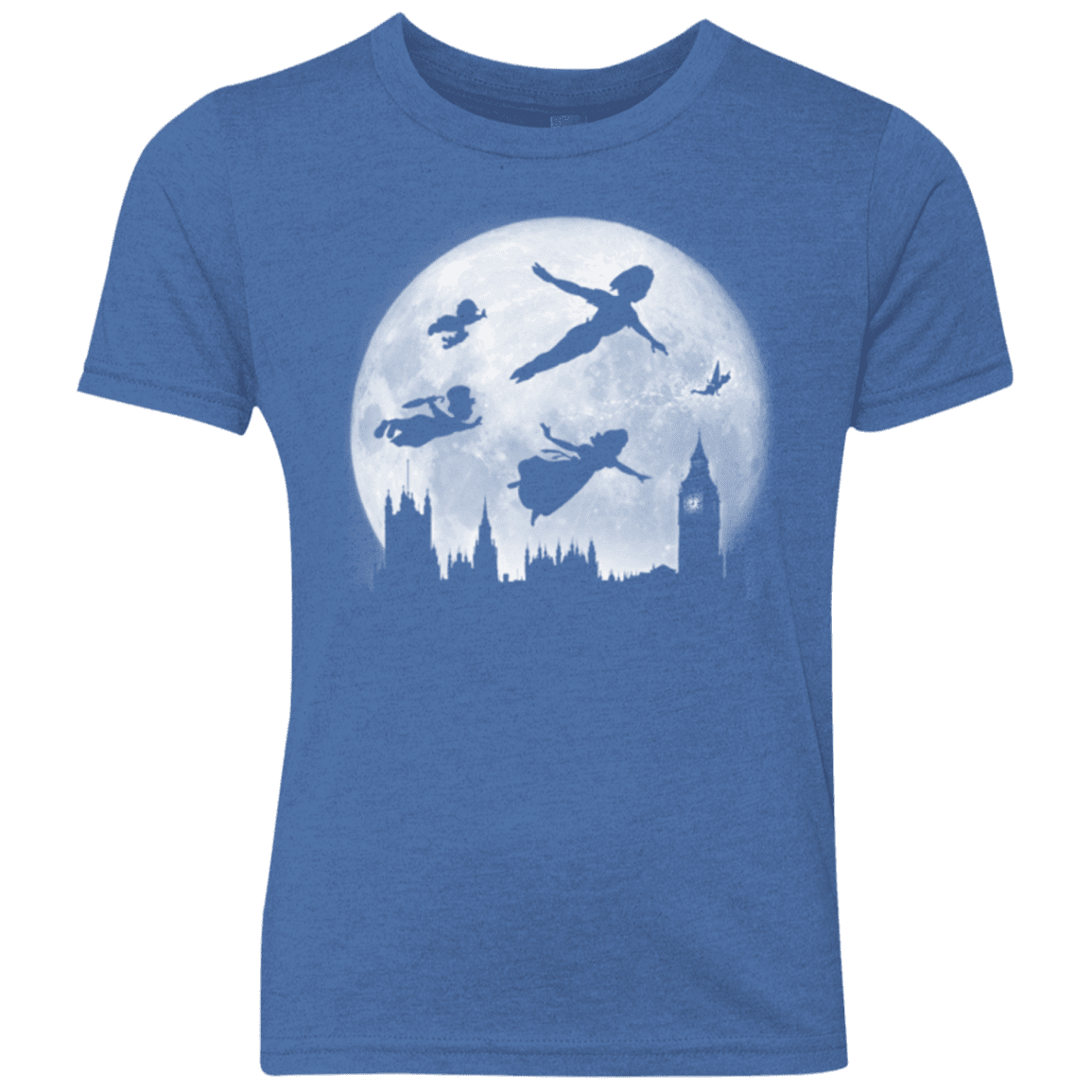 T-Shirts Vintage Royal / YXS Full Moon over London Youth Triblend T-Shirt