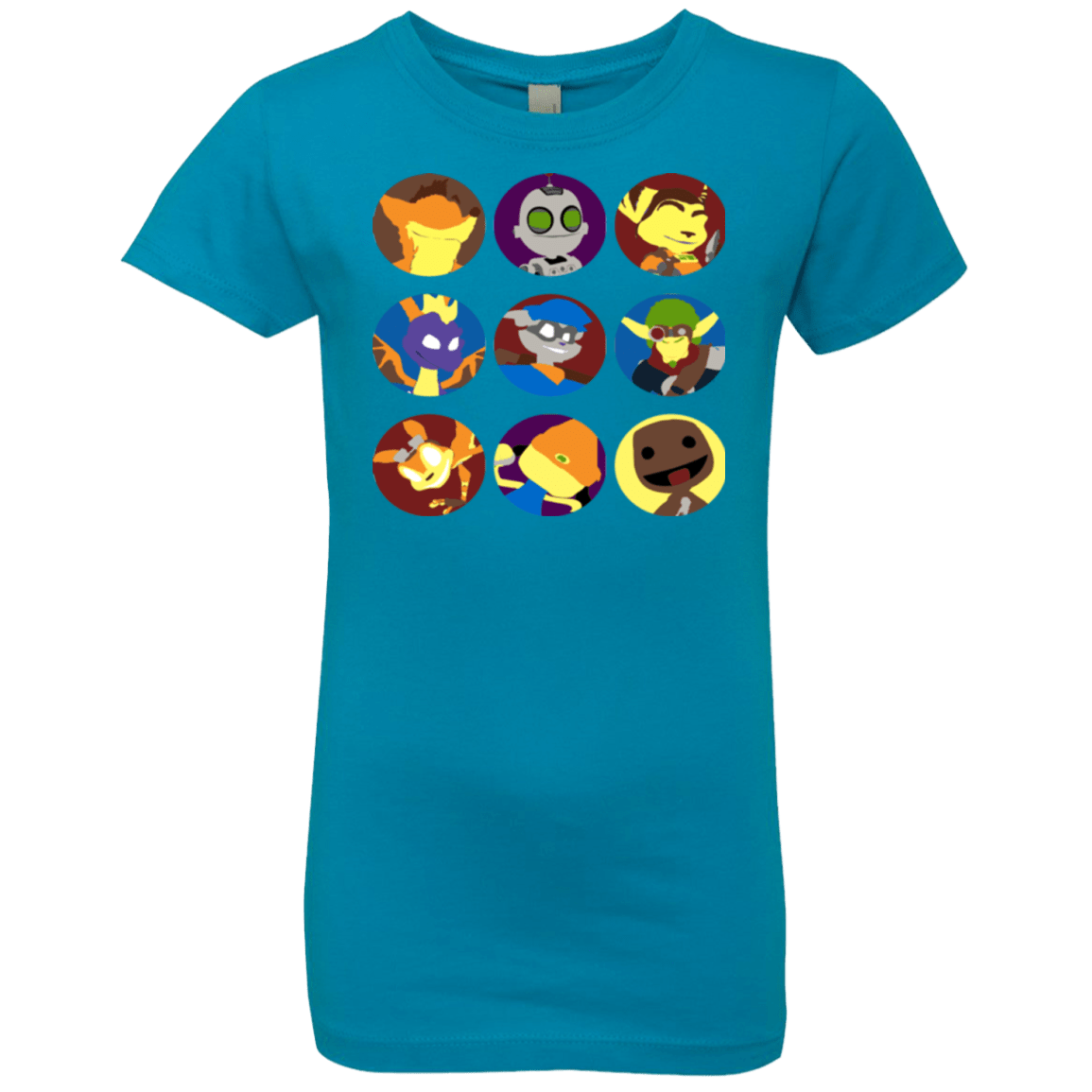 T-Shirts Turquoise / YXS Fun Heroes Girls Premium T-Shirt