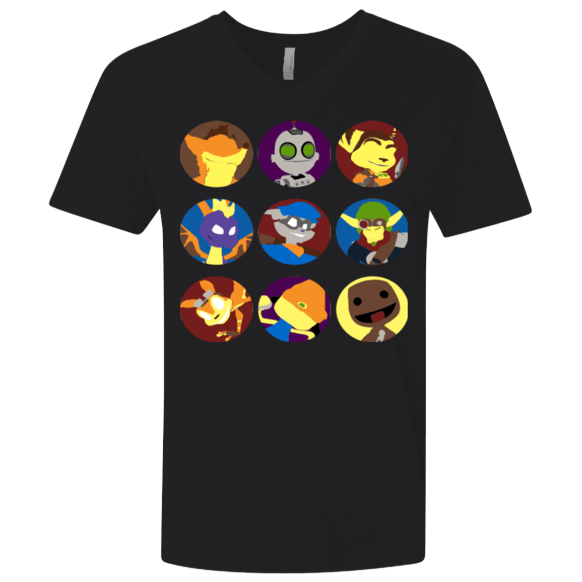 T-Shirts Black / X-Small Fun Heroes Men's Premium V-Neck