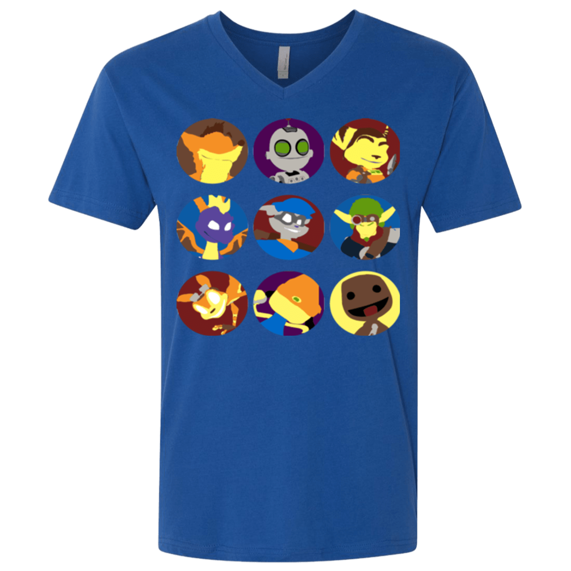 T-Shirts Royal / X-Small Fun Heroes Men's Premium V-Neck