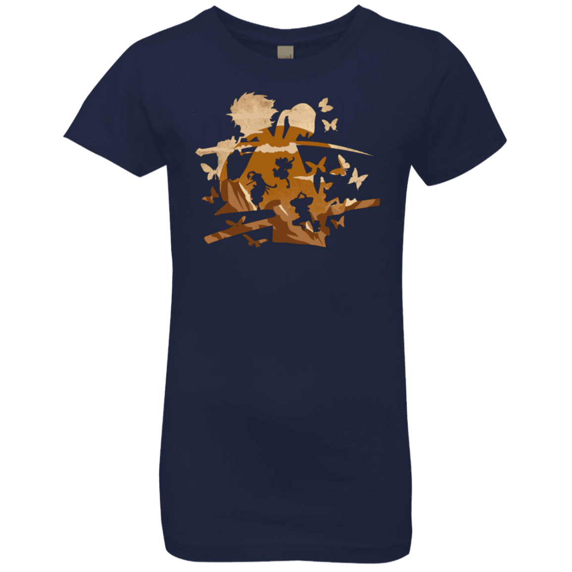 T-Shirts Midnight Navy / YXS Funky Samurais Girls Premium T-Shirt