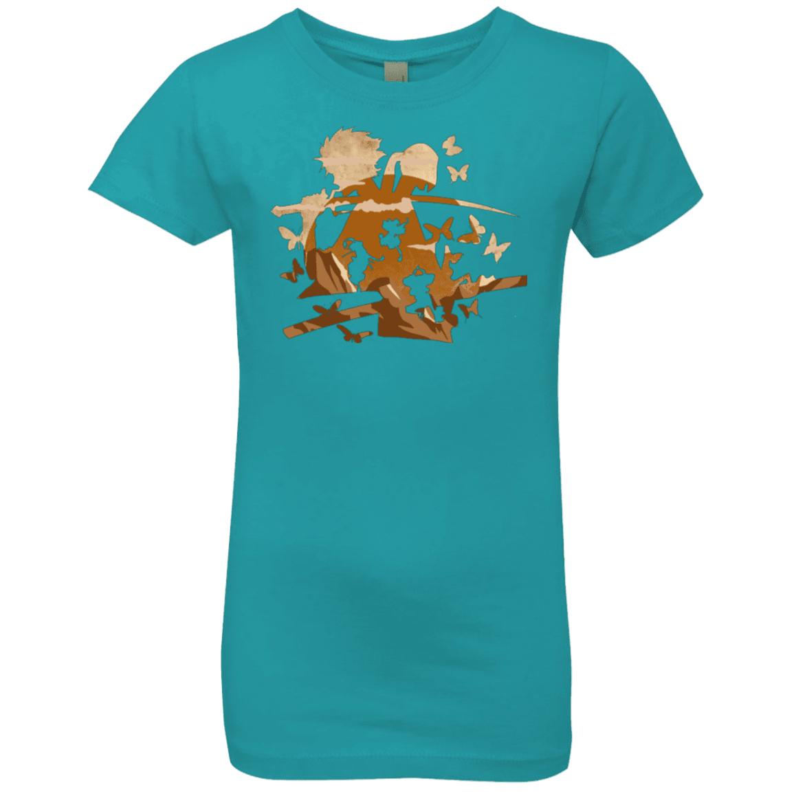 T-Shirts Tahiti Blue / YXS Funky Samurais Girls Premium T-Shirt