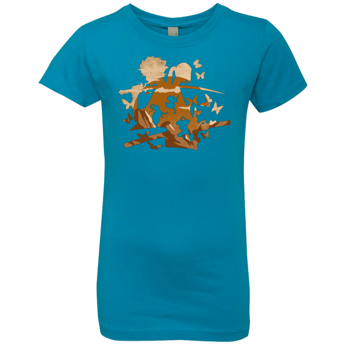 T-Shirts Turquoise / YXS Funky Samurais Girls Premium T-Shirt