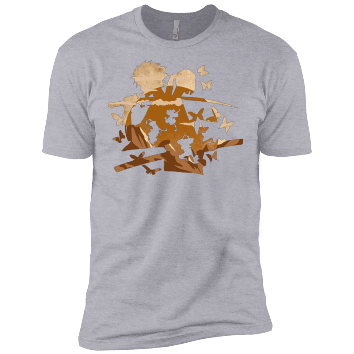 T-Shirts Heather Grey / X-Small Funky Samurais Men's Premium T-Shirt