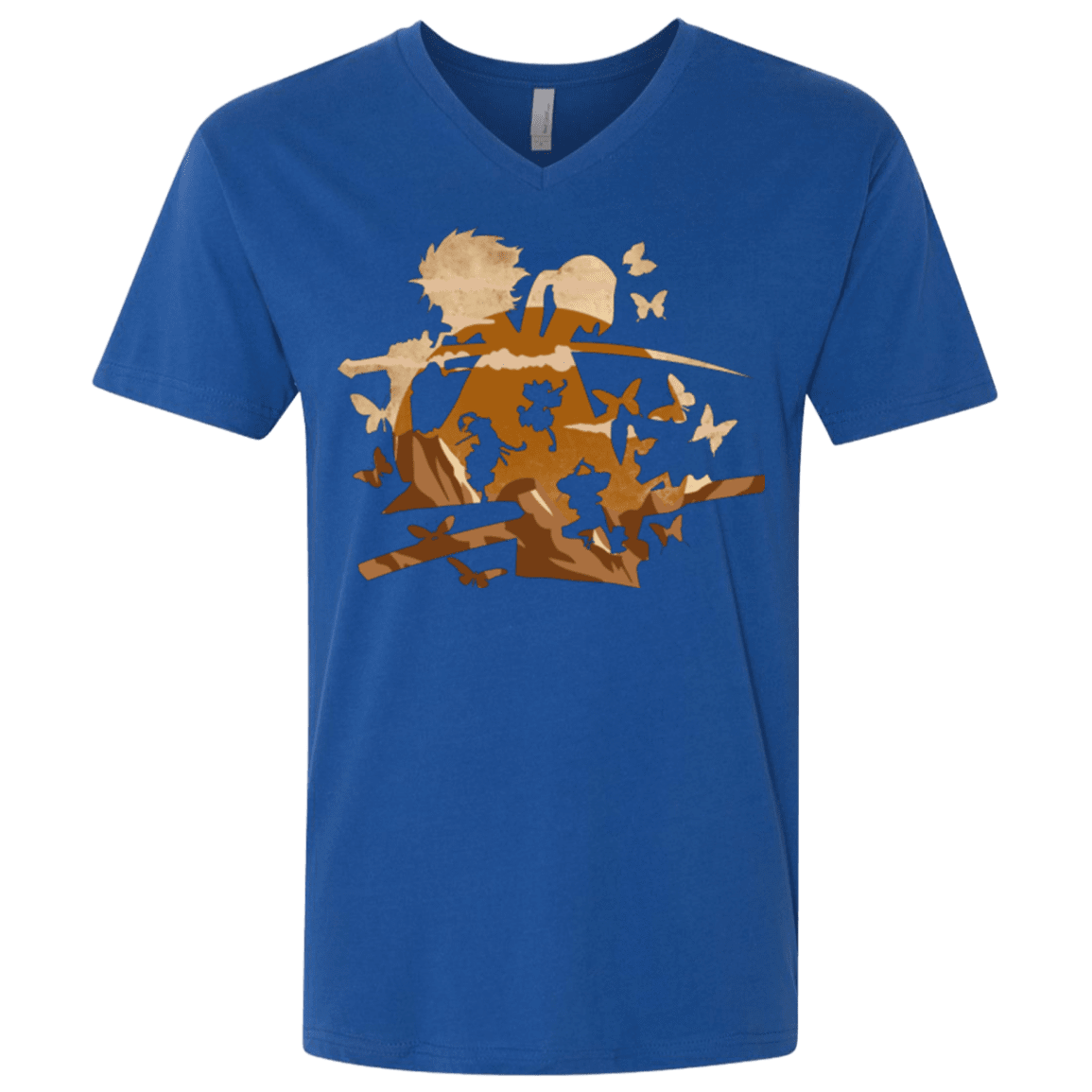 T-Shirts Royal / X-Small Funky Samurais Men's Premium V-Neck