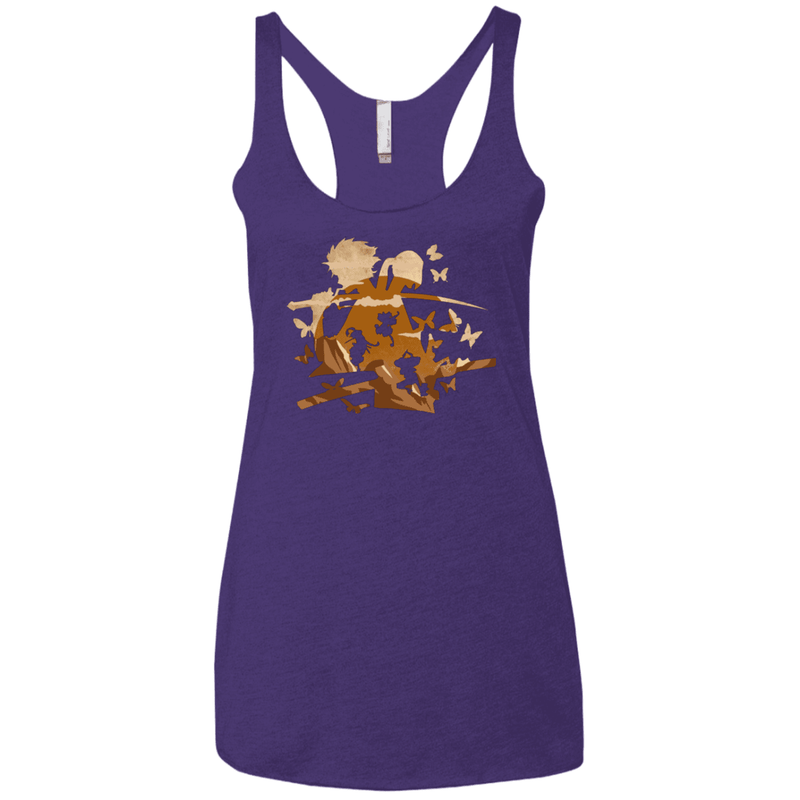 T-Shirts Purple / X-Small Funky Samurais Women's Triblend Racerback Tank