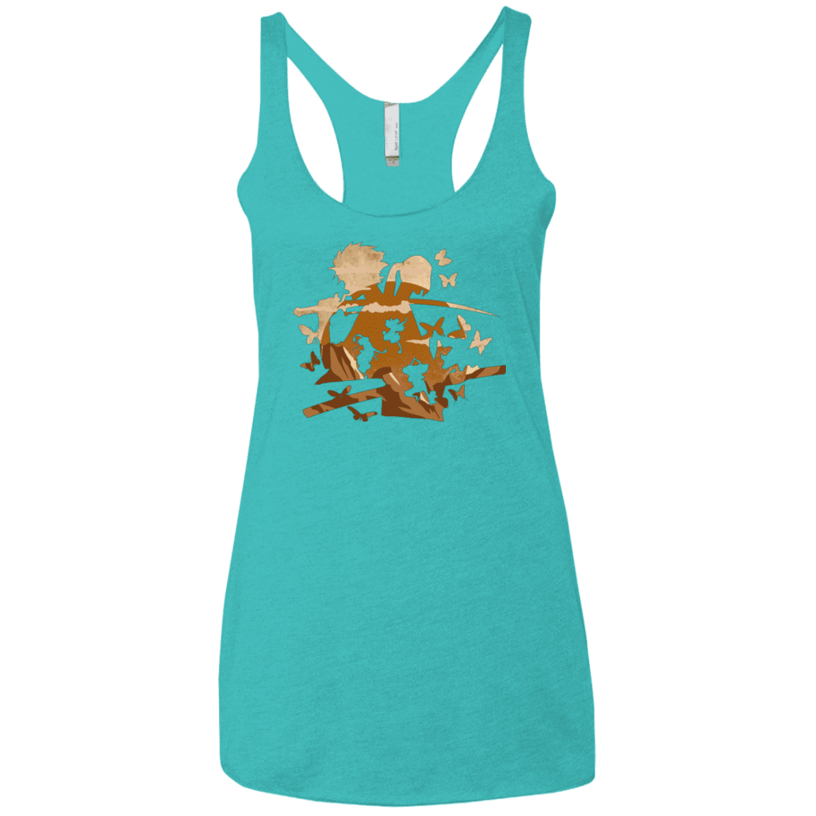 T-Shirts Tahiti Blue / X-Small Funky Samurais Women's Triblend Racerback Tank