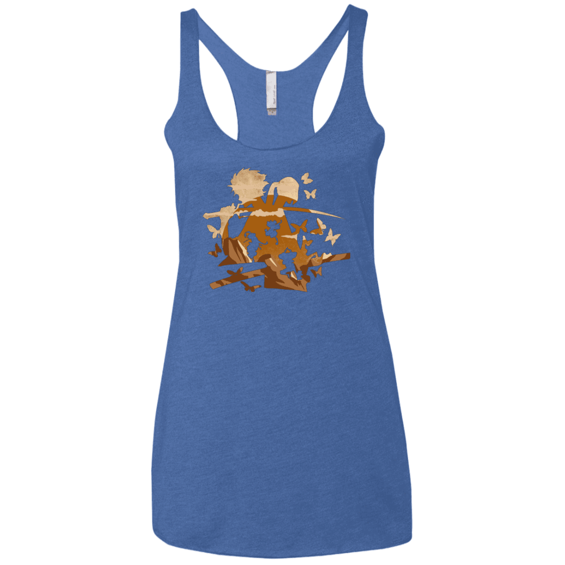 T-Shirts Vintage Royal / X-Small Funky Samurais Women's Triblend Racerback Tank
