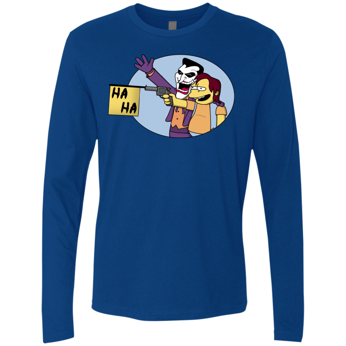 T-Shirts Royal / Small Funny Gun Men's Premium Long Sleeve